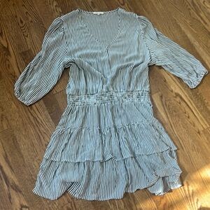 Z Supply mini pullover striped dress ¾ sleeve size XL NWOT